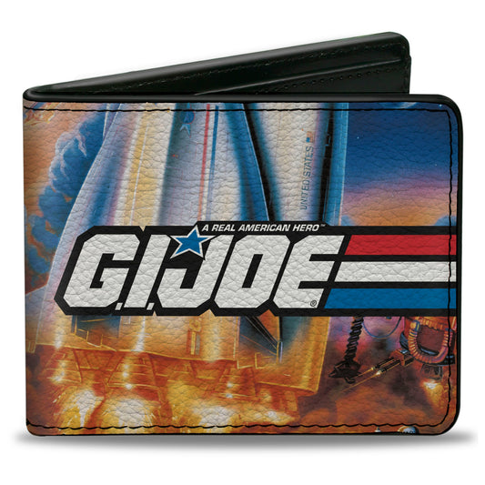 Bi-Fold Wallet - GI JOE Retro Shuttle Poster Scene - MEGA POP COMICS 