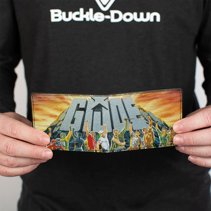 Bi-Fold Wallet - GI JOE Retro Yo Joe Stone Group Pose - MEGA POP COMICS 