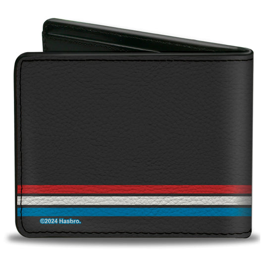 Bi-Fold Wallet - GI JOE Title Logo Stripe Black/Red/White/Blue - MEGA POP COMICS 