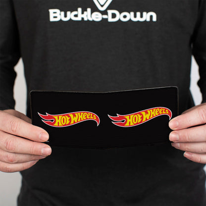 Bi-Fold Wallet - HOT WHEELS Fire Logo Black/Red/Yellow - MEGA POP COMICS 