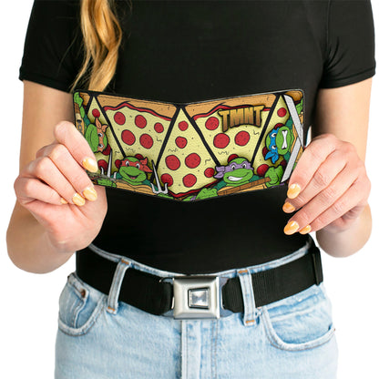 Bi-Fold Wallet - TMNT Classic Turtle Battle Poses Pizza - MEGA POP COMICS 