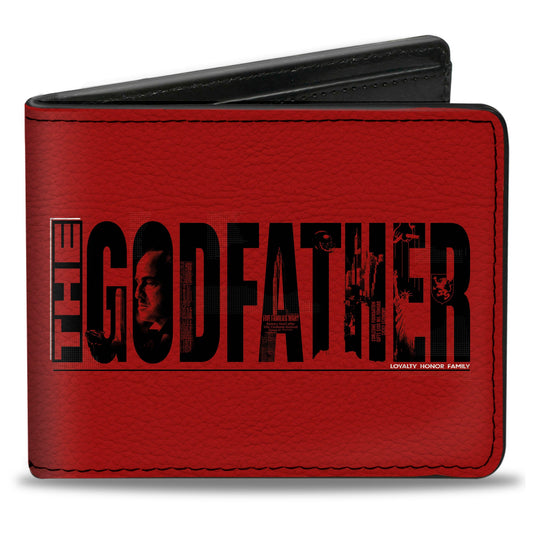 Bi-Fold Wallet - THE GODFATHER LOYALTY HONOR FAMILY Red/Black/White - MEGA POP COMICS 