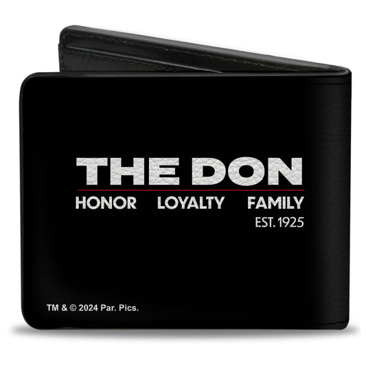 Bi-Fold Wallet - The Godfather Vito Corleone THE DON LOYALTY HONOR FAMILY Black/White/Red - MEGA POP COMICS 