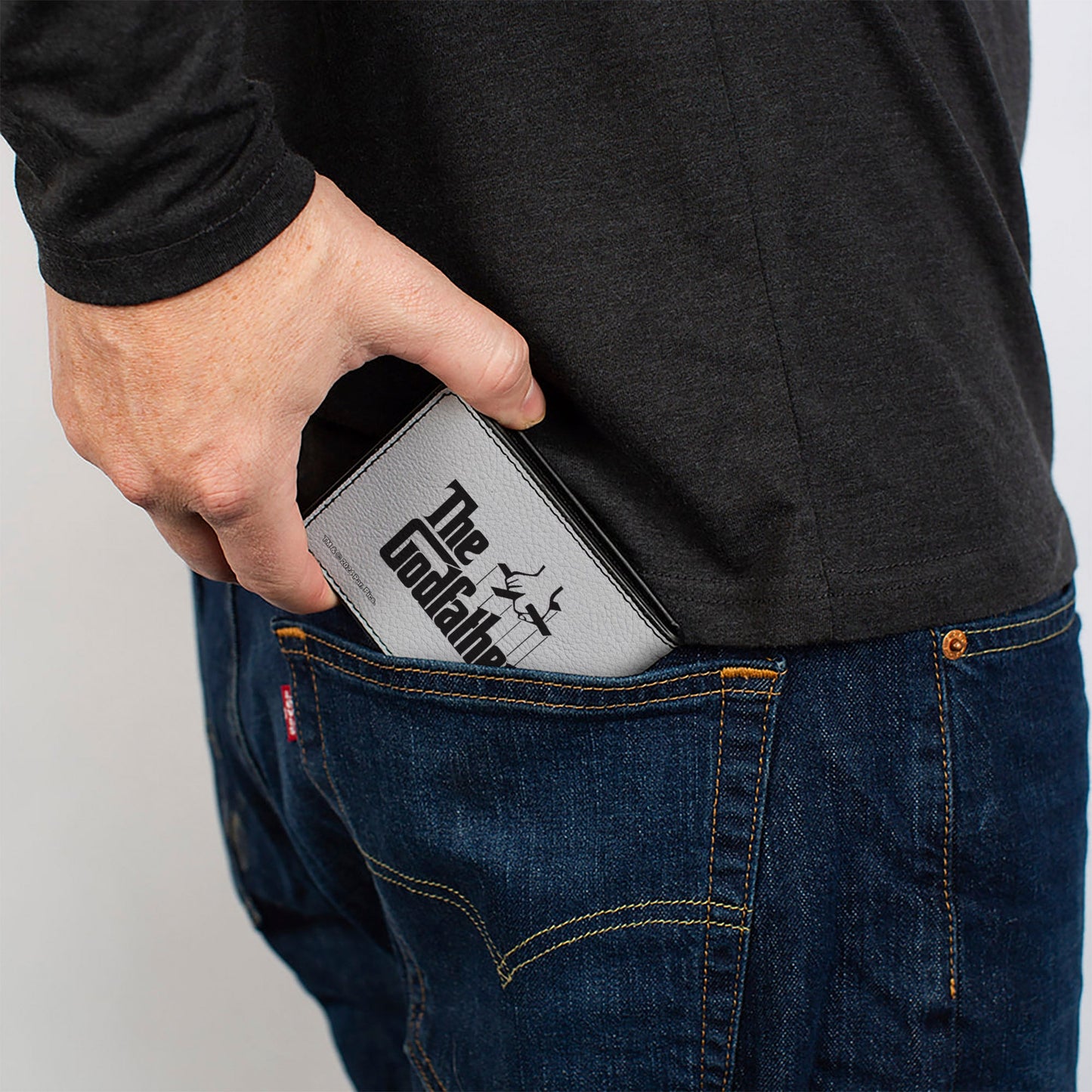 Bi-Fold Wallet - The Godfather I'LL MAKE HIM AN OFFER and Title Logo News Print White/Black/Red - MEGA POP COMICS 