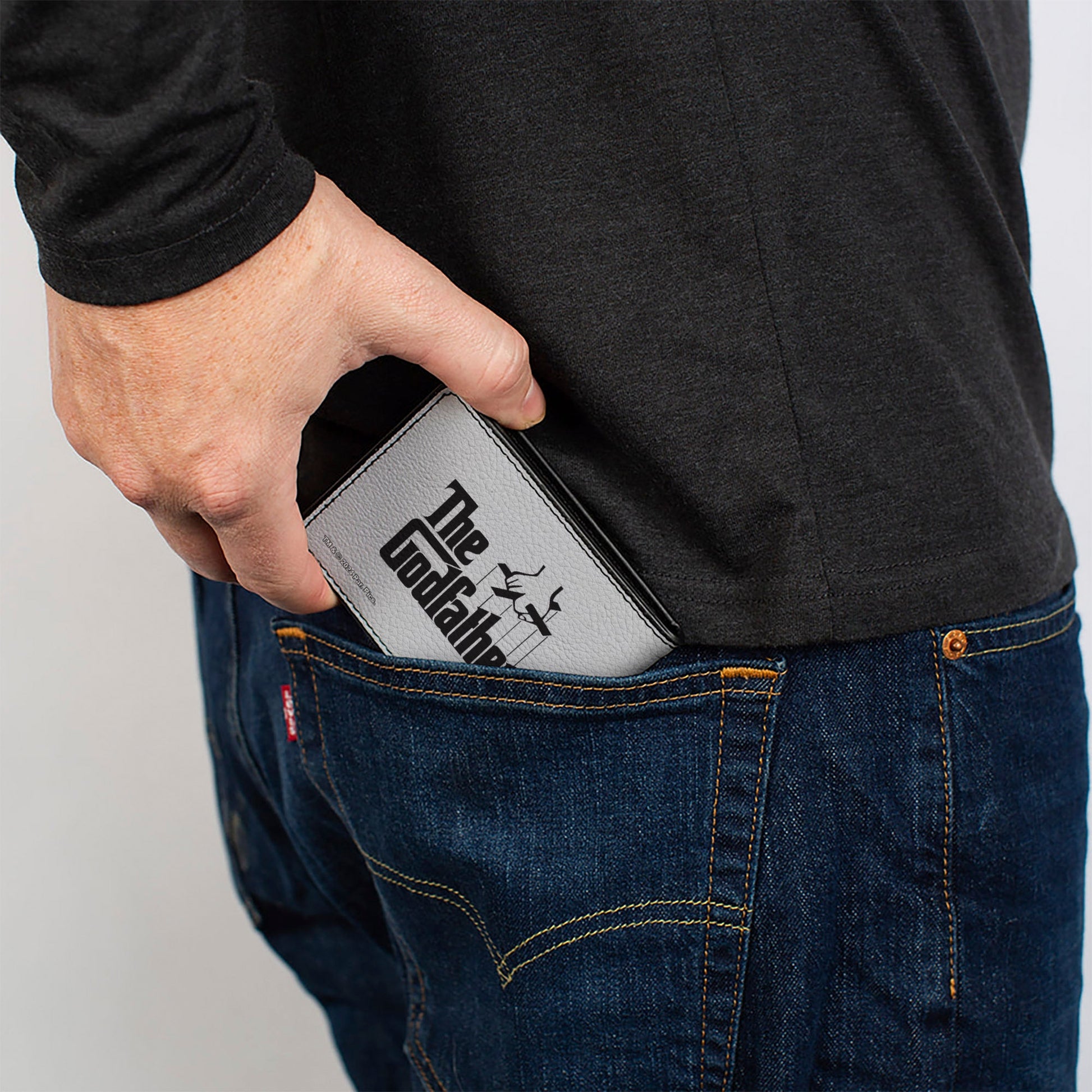 Bi-Fold Wallet - The Godfather I'LL MAKE HIM AN OFFER and Title Logo News Print White/Black/Red - MEGA POP COMICS 