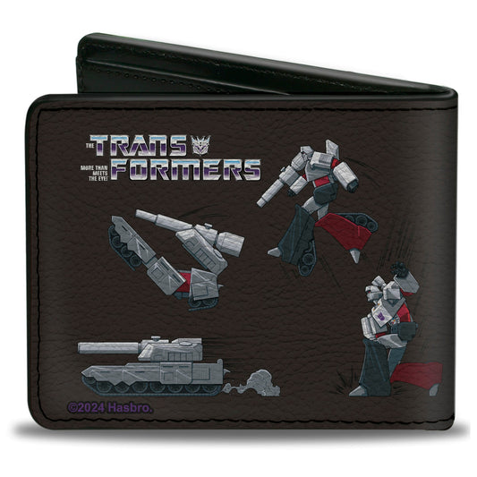 Bi-Fold Wallet - TRANSFORMERS Optimus Prime and Megatron Conversion Scenes Black - MEGA POP COMICS 