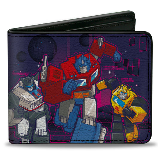 Bi-Fold Wallet - Transformers AUTOBOTS ROLL OUT Group Pose Blues - MEGA POP COMICS 