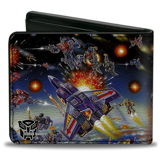 Bi-Fold Wallet - Transformers Constructicon Devastator Dinobots Battle Scene - MEGA POP COMICS 