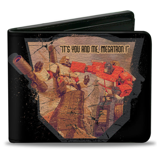 Bi-Fold Wallet - Transformers Megatron vs. Optimus Prime IT'S YOU AND ME, MEGATRON! Scene - MEGA POP COMICS 