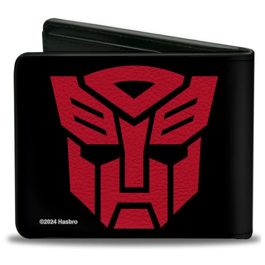 Bi-Fold Wallet - Transformers Autobot Shield Black/Red - MEGA POP COMICS 
