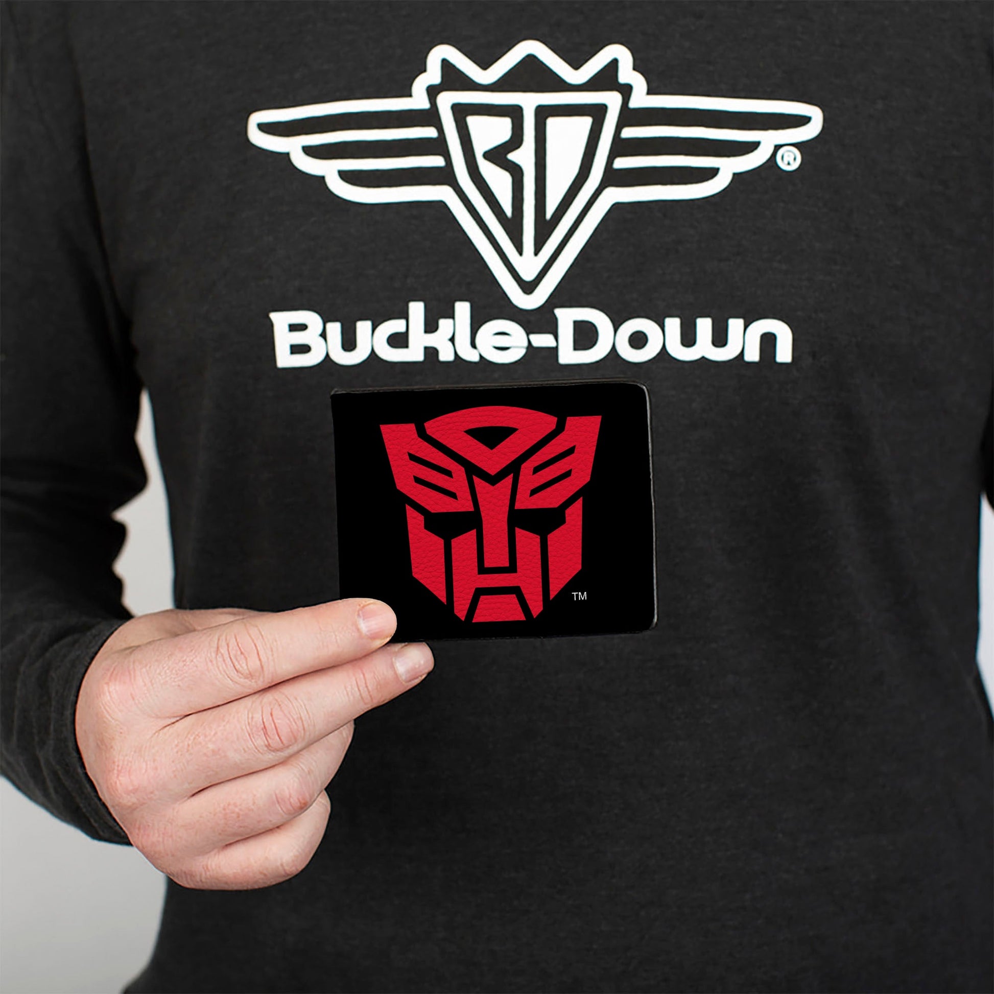 Bi-Fold Wallet - Transformers Autobot Shield Black/Red - MEGA POP COMICS 