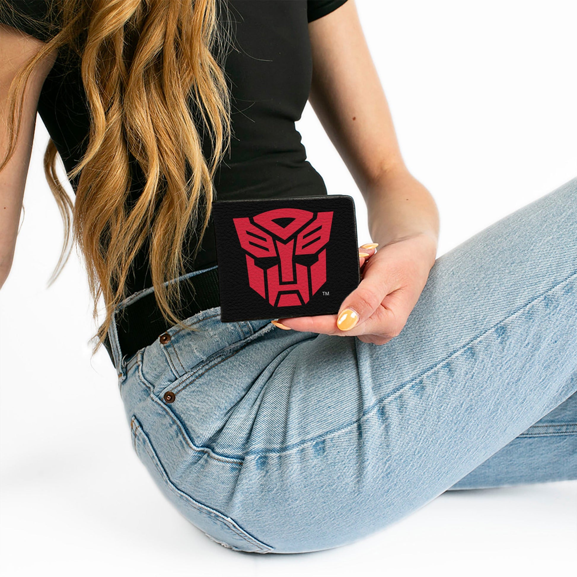 Bi-Fold Wallet - Transformers Autobot Shield Black/Red - MEGA POP COMICS 