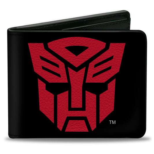 Bi-Fold Wallet - Transformers Autobot Shield Black/Red - MEGA POP COMICS 