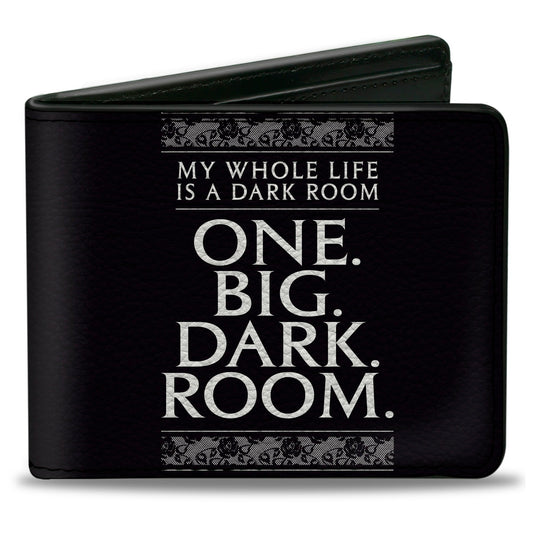Bi-Fold Wallet - Beetlejuice ONE BIG DARK ROOM Lydia Quote Black/White - MEGA POP COMICS 