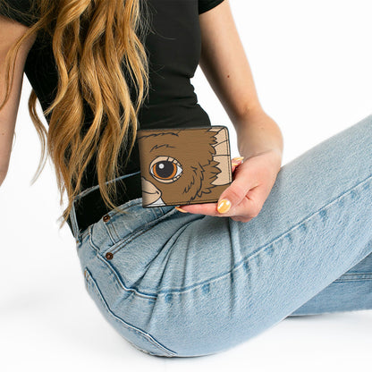 Bi-Fold Wallet - The Gremlins Gizmo Face Character Close-Up - MEGA POP COMICS 