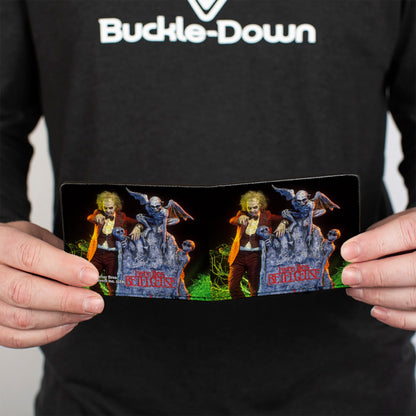 Bi-Fold Wallet - Beetlejuice HERE LIES BETELGEUSE Graveyard Pose - MEGA POP COMICS 