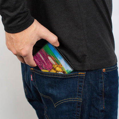 Bi-Fold Wallet - The Wizard of Oz Yellow Brick Road Poppy Field and Emerald City Scene - MEGA POP COMICS 