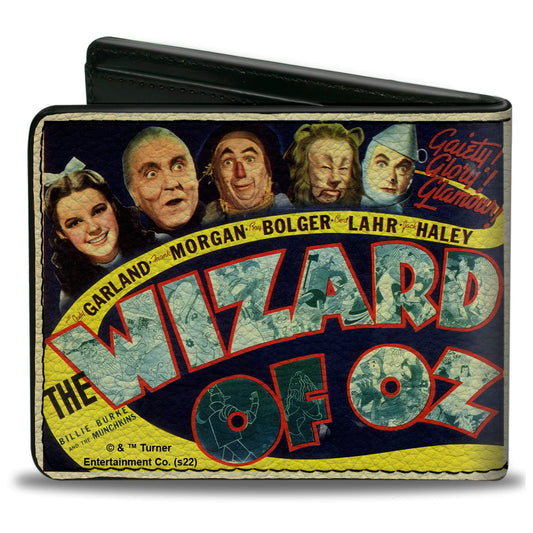 Bi-Fold Wallet - THE WIZARD OF OZ Vintage Movie Poster with Characters - MEGA POP COMICS 