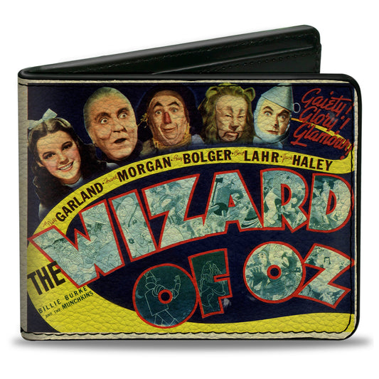 Bi-Fold Wallet - THE WIZARD OF OZ Vintage Movie Poster with Characters - MEGA POP COMICS 
