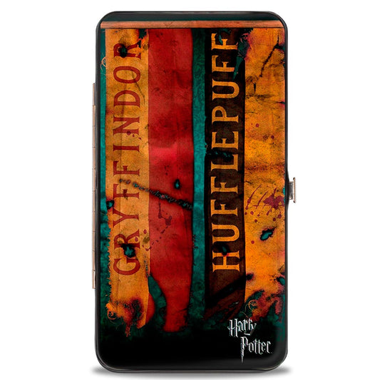 Hinged Wallet - HARRY POTTER 4-Hogwarts House Banners - MEGA POP COMICS 