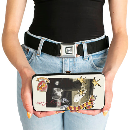 Hinged Wallet - Harry Potter and Hedwig Vivid Scene and Icons Collage - MEGA POP COMICS 