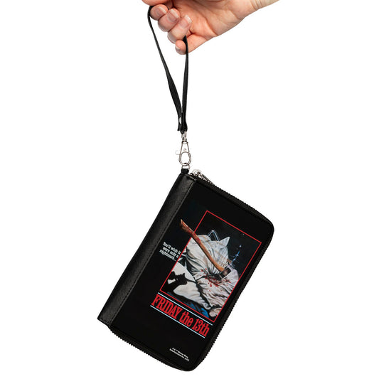 PU Zip Around Wallet Rectangle - FRIDAY THE 13TH YOU'LL WISH IT WERE ONLY A NIGHTMARE Movie Poster - MEGA POP COMICS 