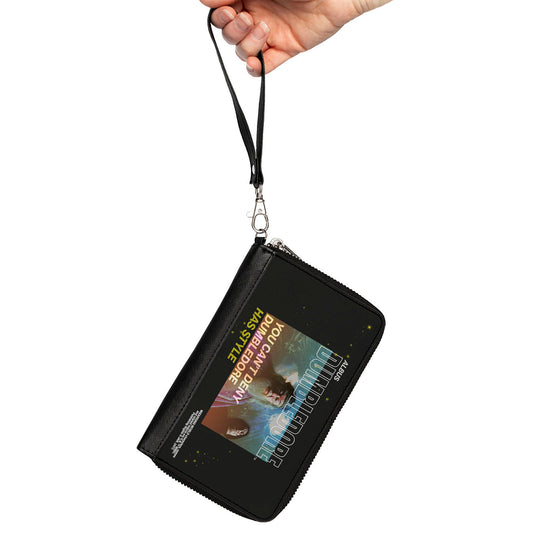 Women's PU Zip Around Wallet Rectangle - Harry Potter YOU CANT DENY DUMBLEDORE HAS STYLE with Snape Pose - MEGA POP COMICS 