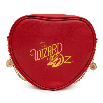 Movies Bag, Cross Body, The Wizard of Oz Tin Man Heart Clock Replica, Red, Vegan Leather - MEGA POP COMICS 