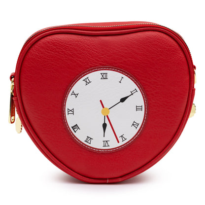 Movies Bag, Cross Body, The Wizard of Oz Tin Man Heart Clock Replica, Red, Vegan Leather - MEGA POP COMICS 