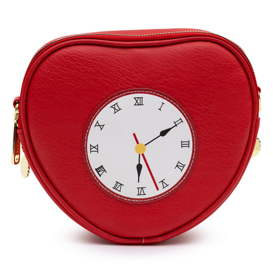 Movies Bag, Cross Body, The Wizard of Oz Tin Man Heart Clock Replica, Red, Vegan Leather - MEGA POP COMICS 