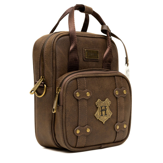 The Wizarding World of Harry Potter Bag, Cross Body, Harry Potter Hogwarts School of Witchcraft and Wizardry Brown, Vegan Leather - MEGA POP COMICS 
