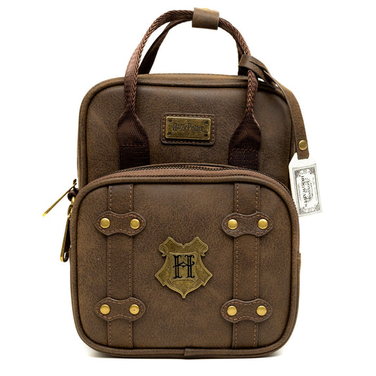 The Wizarding World of Harry Potter Bag, Cross Body, Harry Potter Hogwarts School of Witchcraft and Wizardry Brown, Vegan Leather - MEGA POP COMICS 