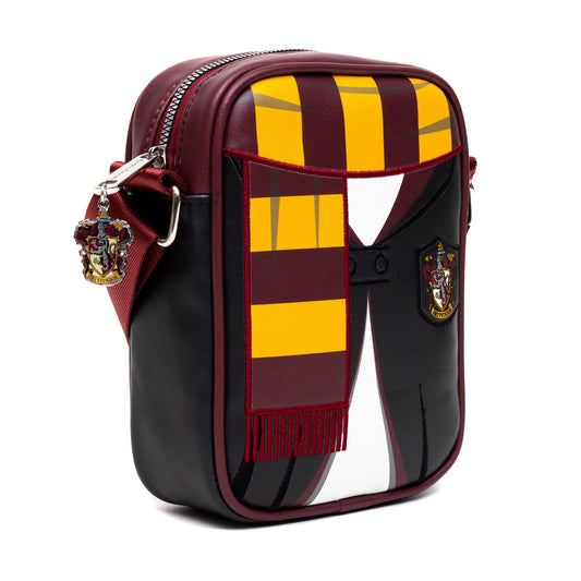 The Wizarding World of Harry Potter Bag, Cross Body, Harry Potter Hogwarts School Gryffindor Uniform Embroidered, Vegan Leather - MEGA POP COMICS 