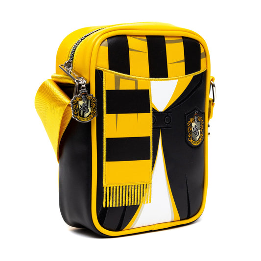 The Wizarding World of Harry Potter Bag, Cross Body, Harry Potter Hogwarts School Hufflepuff Uniform Embroidered, Vegan Leather - MEGA POP COMICS 