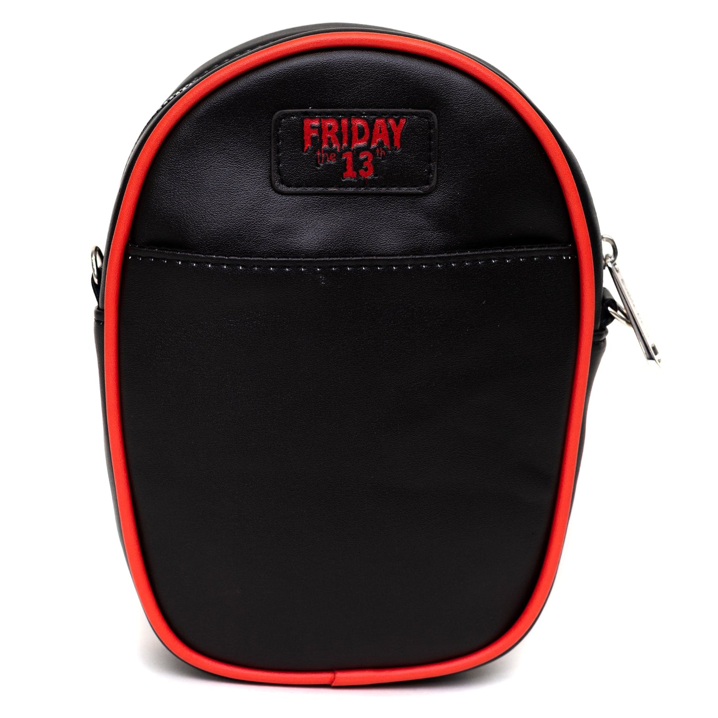 Warner Bros. Horror Movies Bag, Cross Body, Friday The 13th Jason Hockey Mask Applique, Vegan Leather - MEGA POP COMICS 