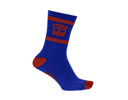 Hasbro Transformers Autobots Symbol Blue and Red Crew Socks - MEGA POP COMICS 