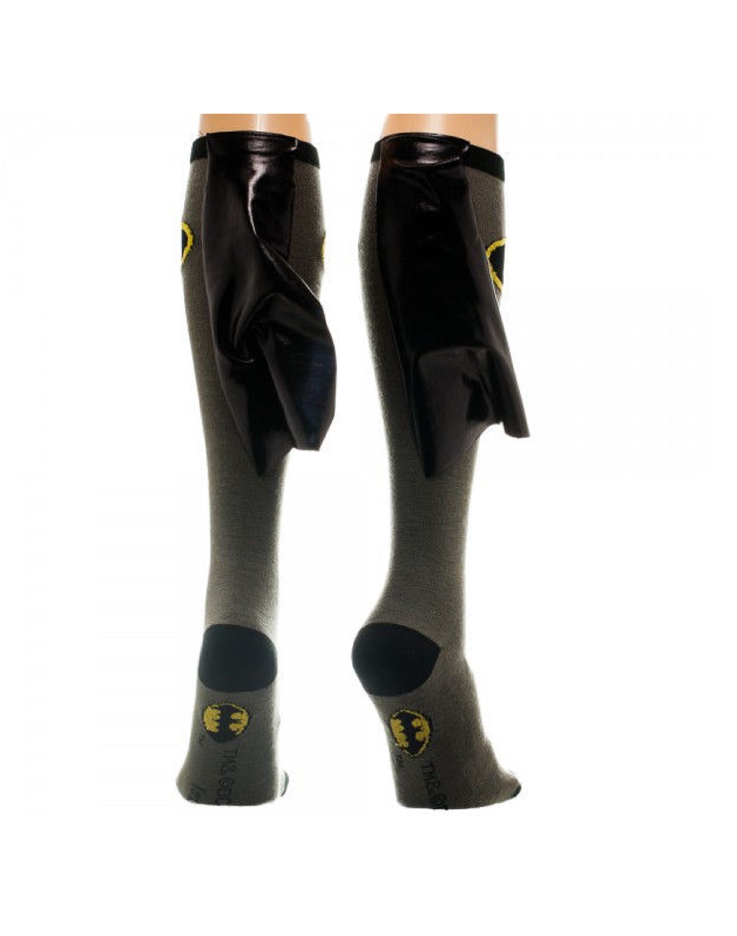 Batman Logo Symbol DC Comics Knee High Socks With Cape - MEGA POP COMICS 