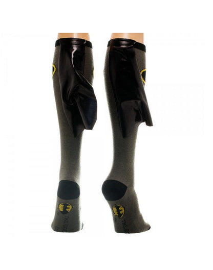 Batman Logo Symbol DC Comics Knee High Socks With Cape - MEGA POP COMICS 