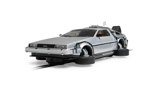 Scalextric Back to the Future Part II 1:32 scale Flying DeLorean Time Machine Slot Car - MEGA POP COMICS 