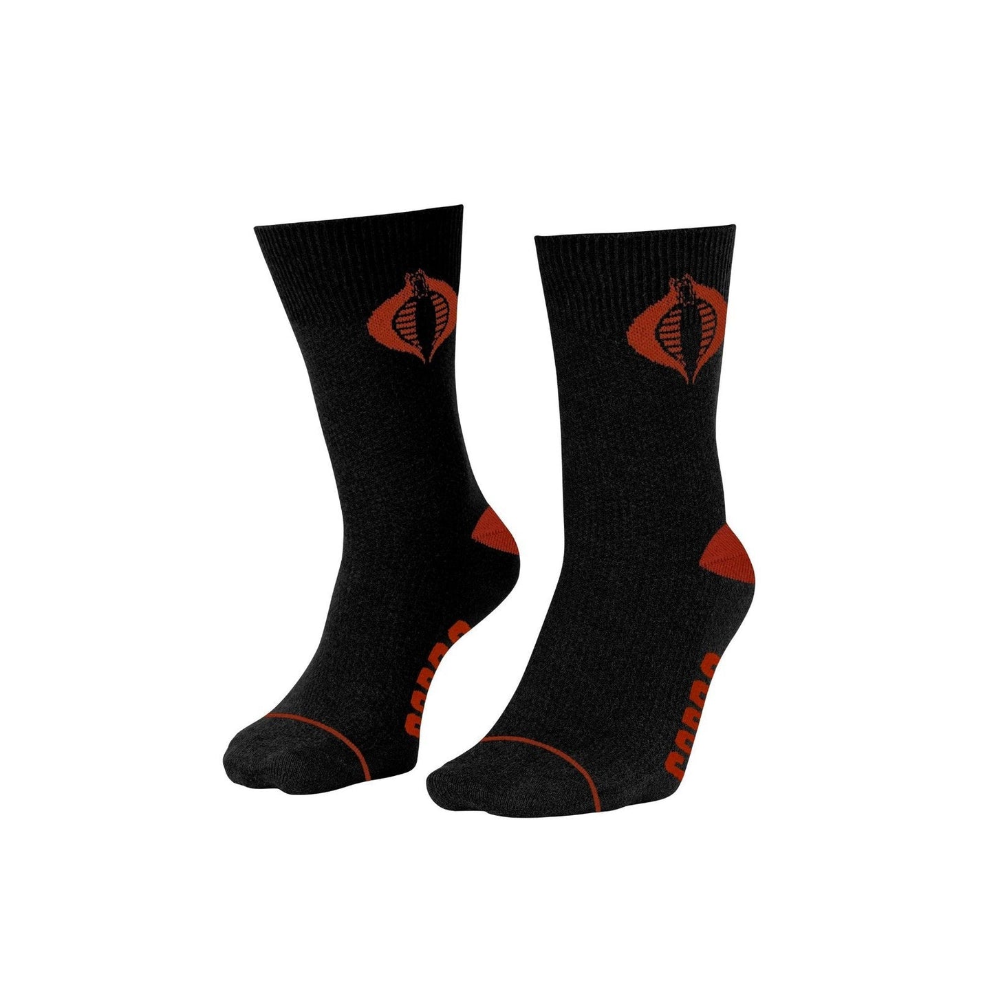 Hasbro G.I. Joe Cobra Symbol Black and Red Crew Socks - MEGA POP COMICS 