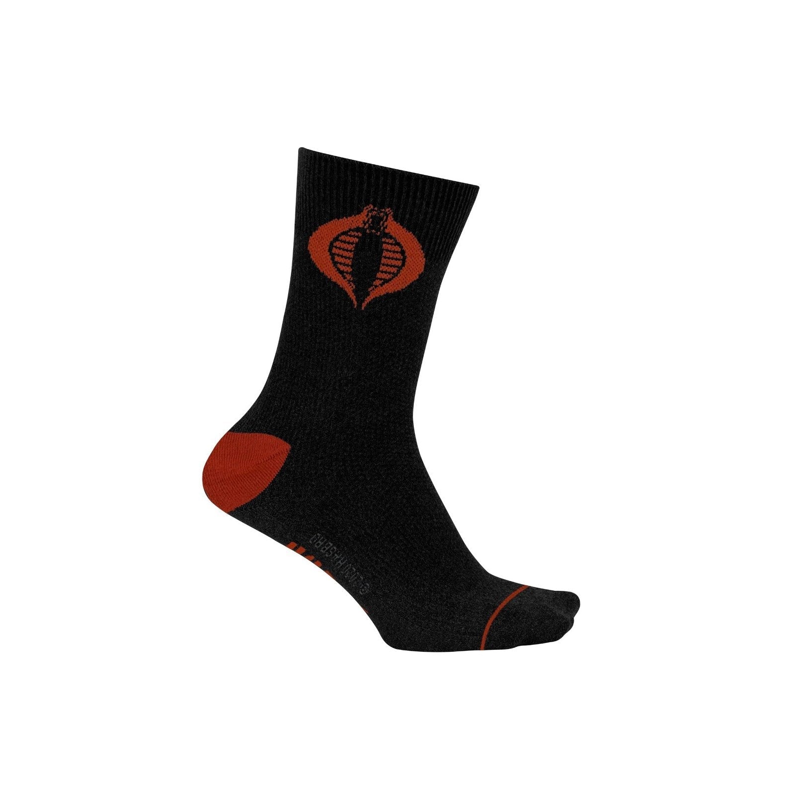 Hasbro G.I. Joe Cobra Symbol Black and Red Crew Socks - MEGA POP COMICS 