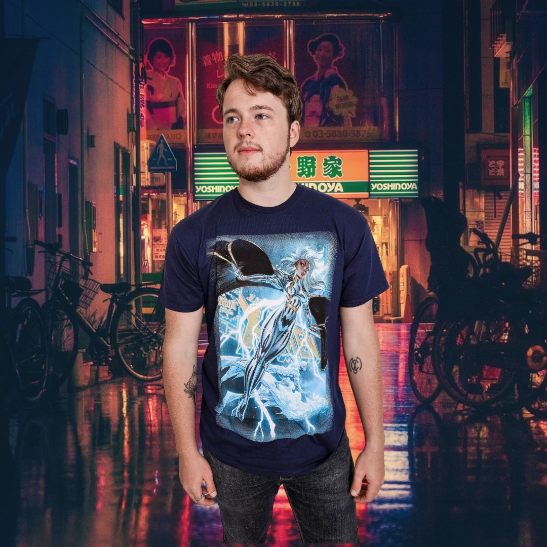 X-Men Uncanny Storm And Ice Man Marvel Comics Adult T Shirt - MEGA POP COMICS 