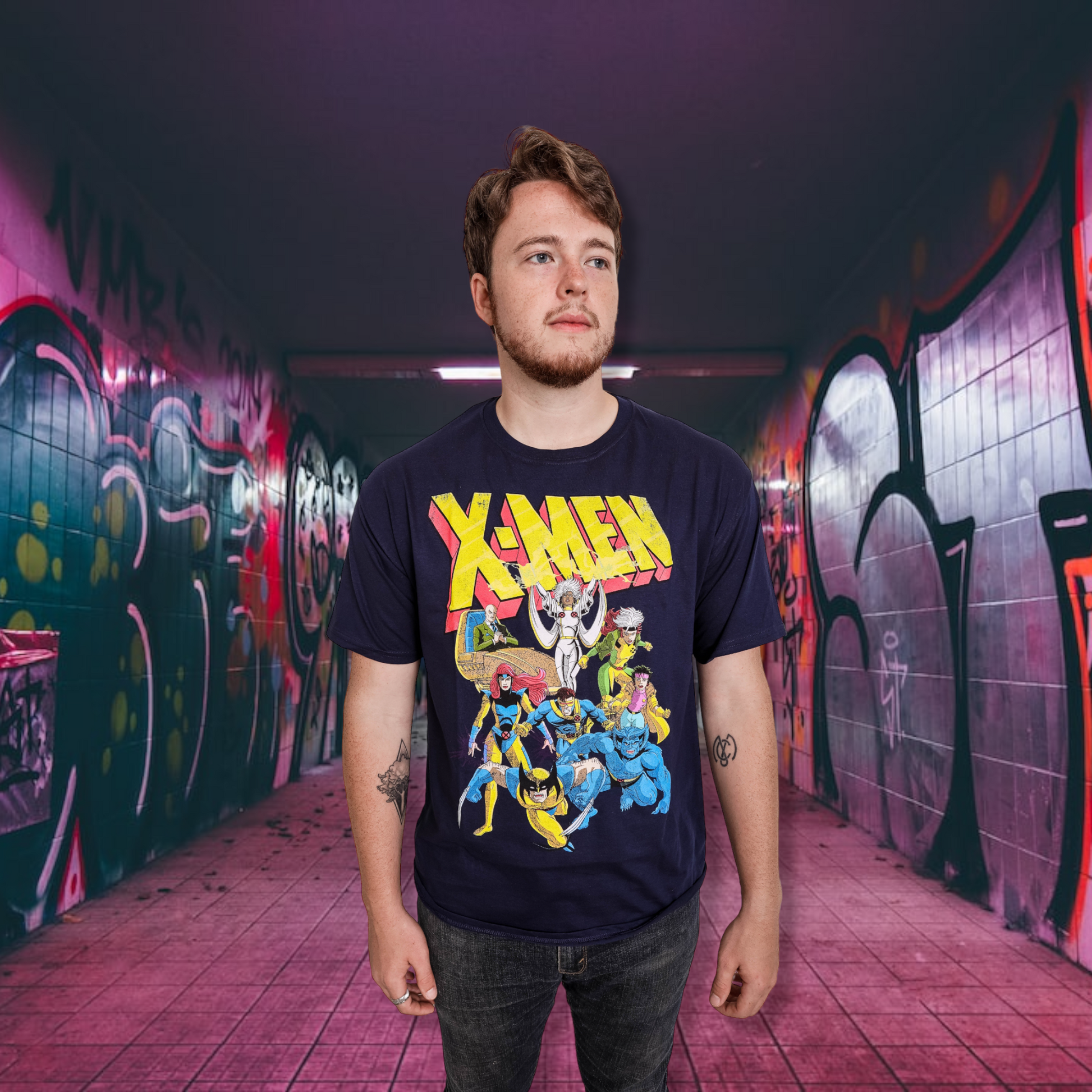 X-Men Animated Series 90's Team Marvel Comics Officially Licensed Adult T-Shirt - MEGA POP COMICS 