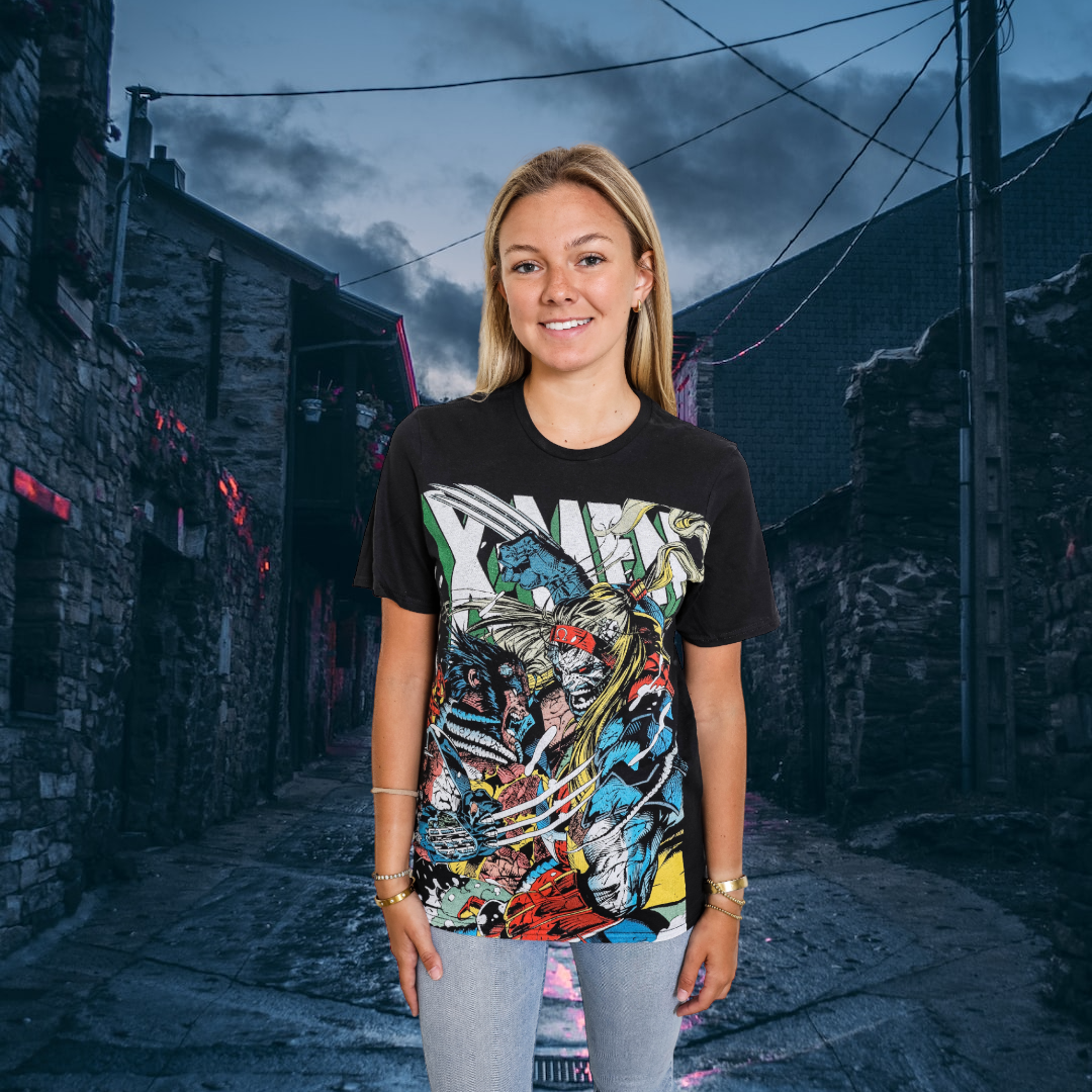 X-Men Wolverine vs Omega Marvel Liscensed Adult T-Shirt - MEGA POP COMICS 