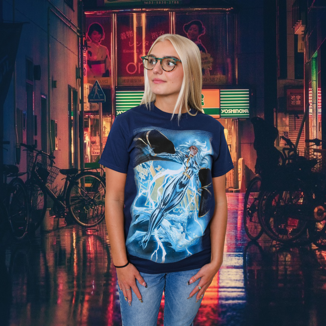 X-Men Uncanny Storm And Ice Man Marvel Comics Adult T Shirt - MEGA POP COMICS 