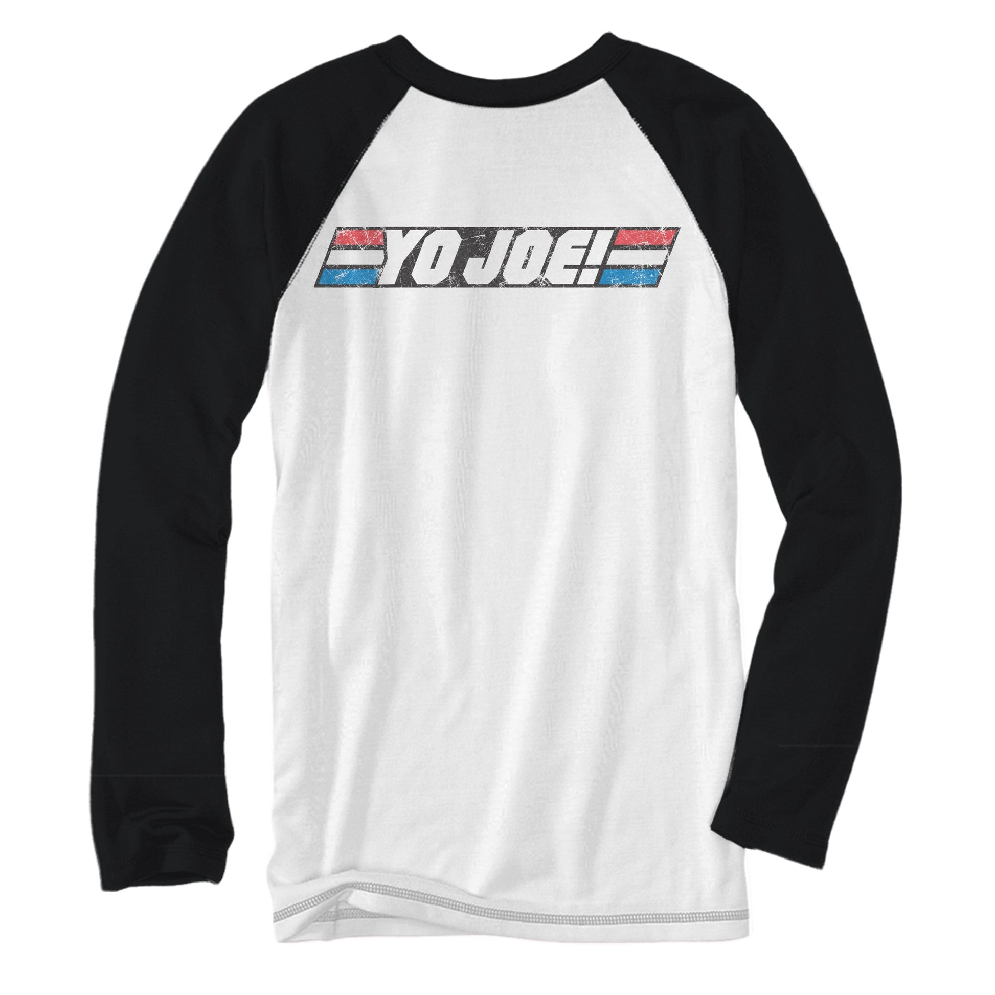 G.I.Joe Logo 80's Yo Joe! Baseball Raglan Style Adult T-Shirt - MEGA POP COMICS 