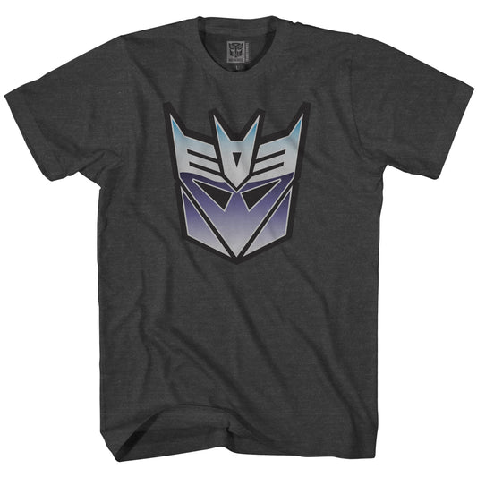 Transformers Decepticons Distressed Symbol Officially Licensed Adult T-Shirt - MEGA POP COMICS 