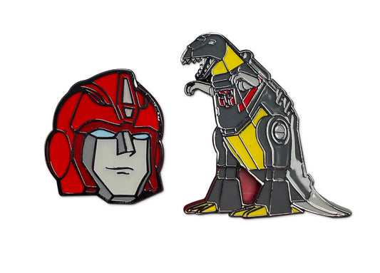 Transformers Autobots Hot Rod And Grimlock 2 Pack Enamel Pin Set - MEGA POP COMICS 