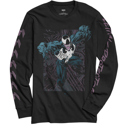 Venom Lethal Protector Dark Soul Marvel Comics Adult Long Sleeve T Shirt - MEGA POP COMICS 