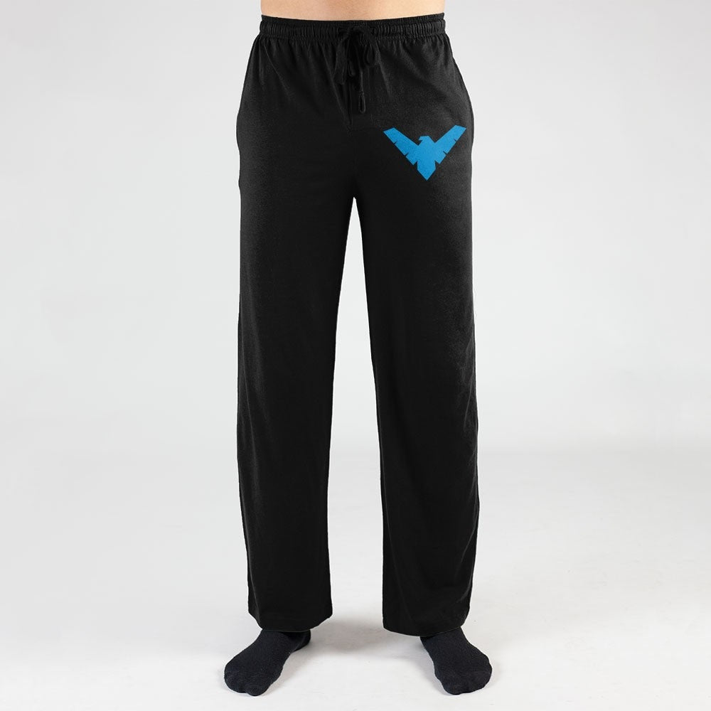 Batman Nightwing Logo DC Comics Pajama Sleep Pants - MEGA POP COMICS 